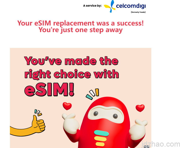 celcomdigi 迁移esim